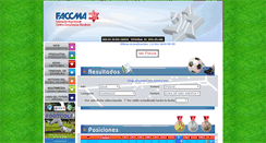 Desktop Screenshot of futbol.faccma.org