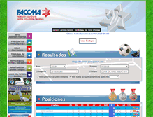 Tablet Screenshot of futbol.faccma.org